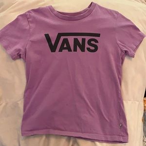 Purple vans tee